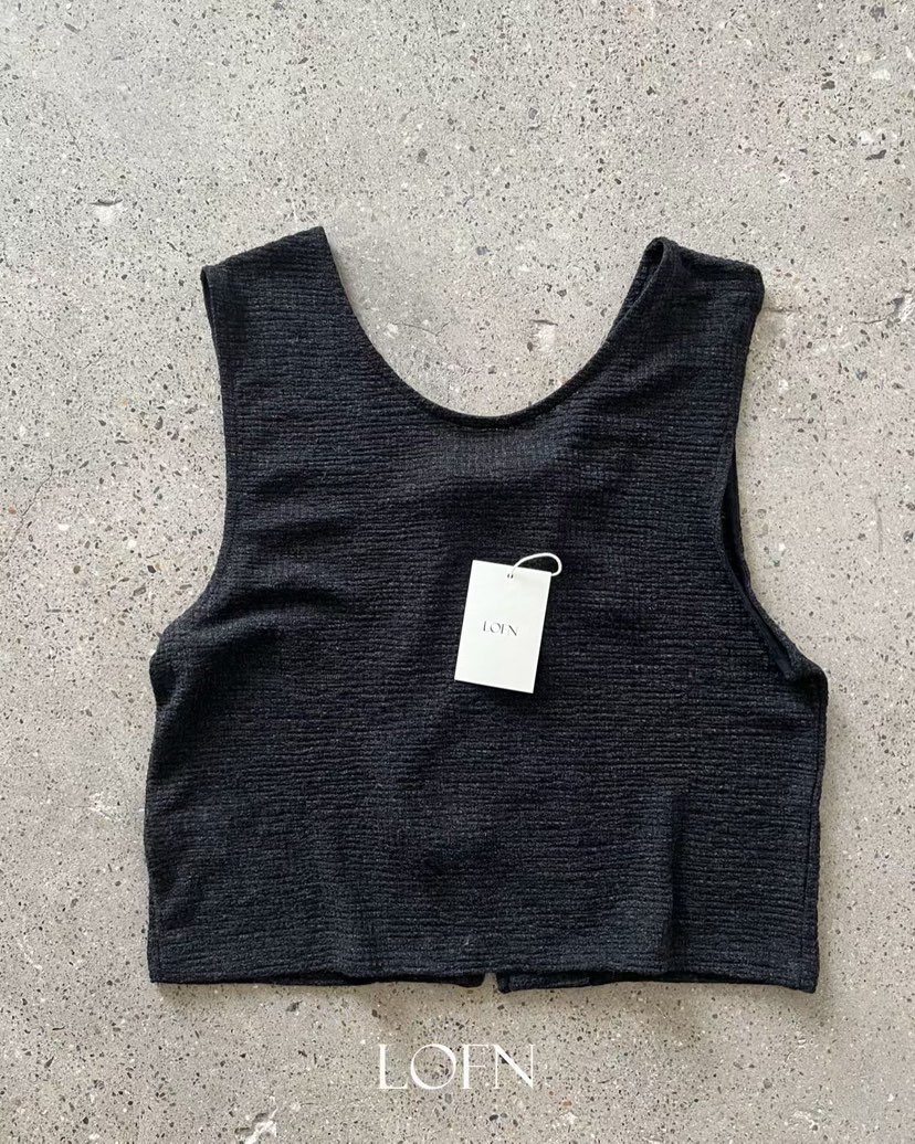 LOFN韓國直郵女士新品人氣職業推薦熱賣休閑時尚26春夏馬甲LOFN馬甲