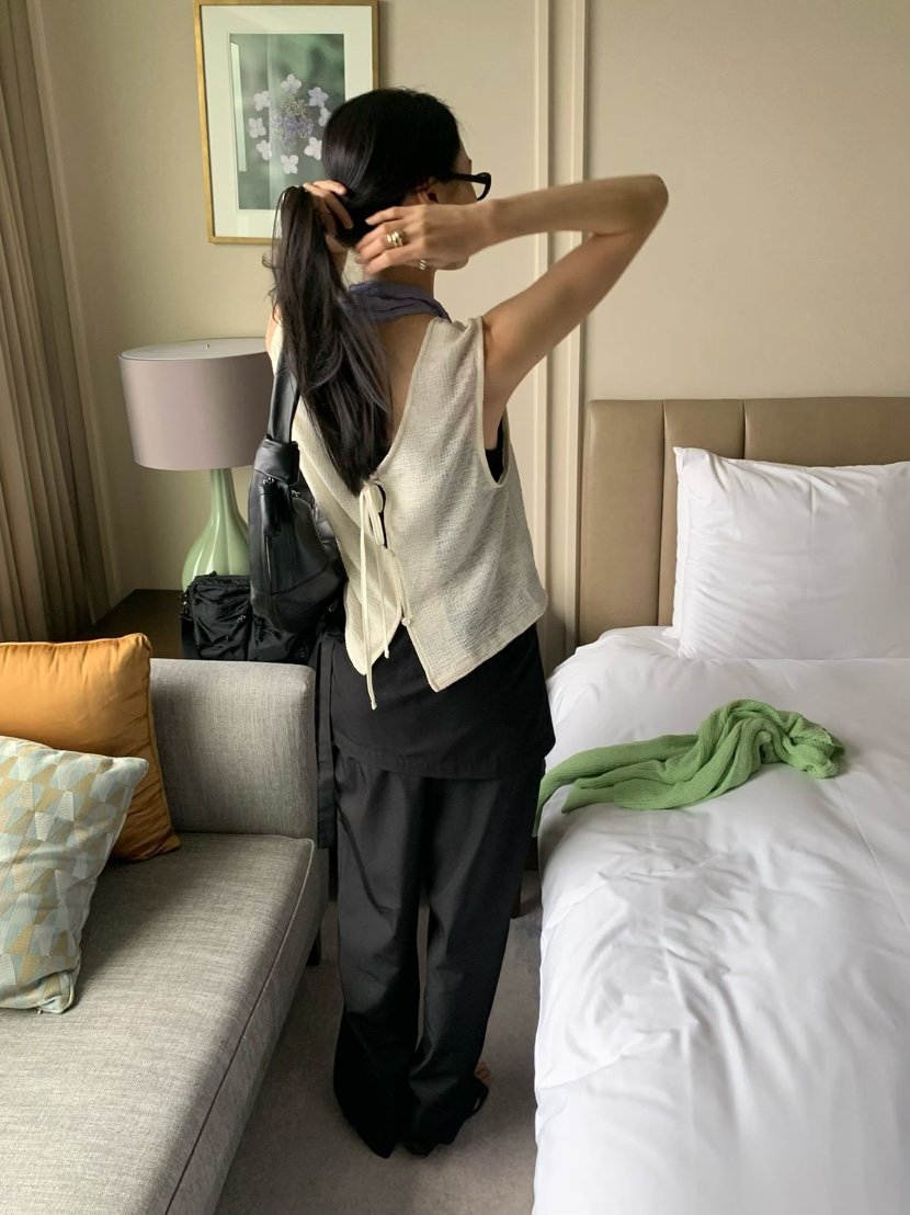 LOFN韓國直郵女士新品人氣職業推薦熱賣休閑時尚26春夏馬甲LOFN馬甲