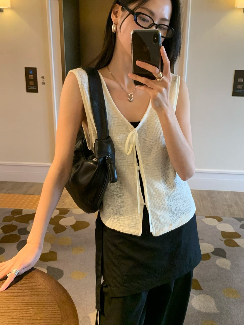 LOFN韓國直郵女士新品人氣職業推薦熱賣休閑時尚26春夏馬甲LOFN馬甲