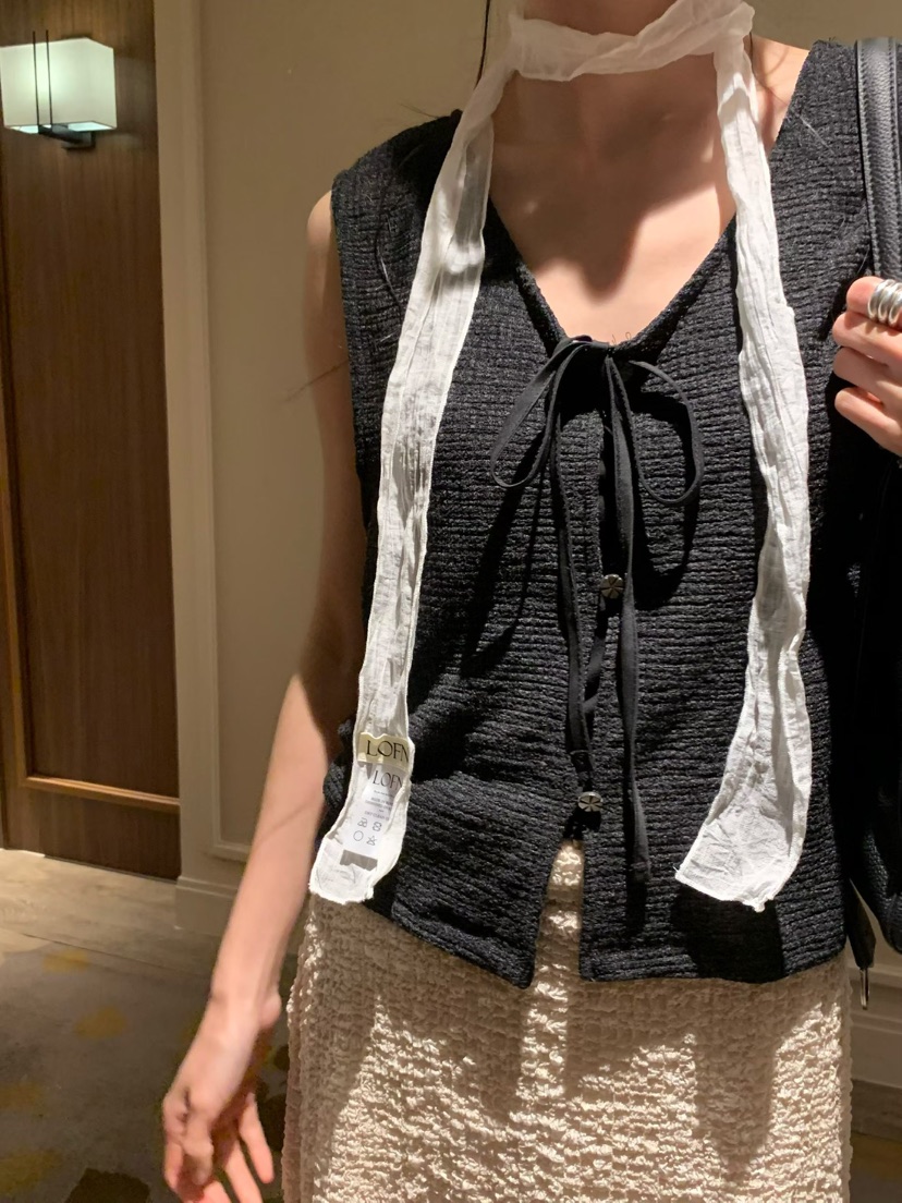 LOFN韓國直郵女士新品人氣職業推薦熱賣休閑時尚26春夏馬甲LOFN馬甲