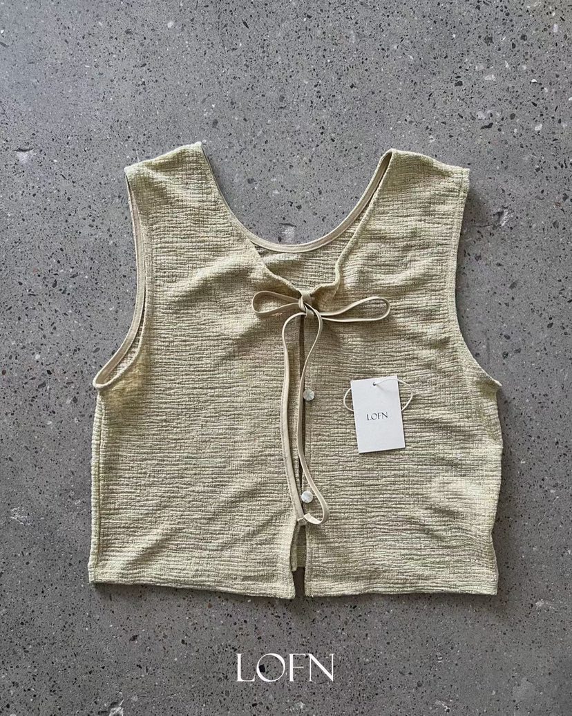 LOFN韓國直郵女士新品人氣職業推薦熱賣休閑時尚26春夏馬甲LOFN馬甲圖色1