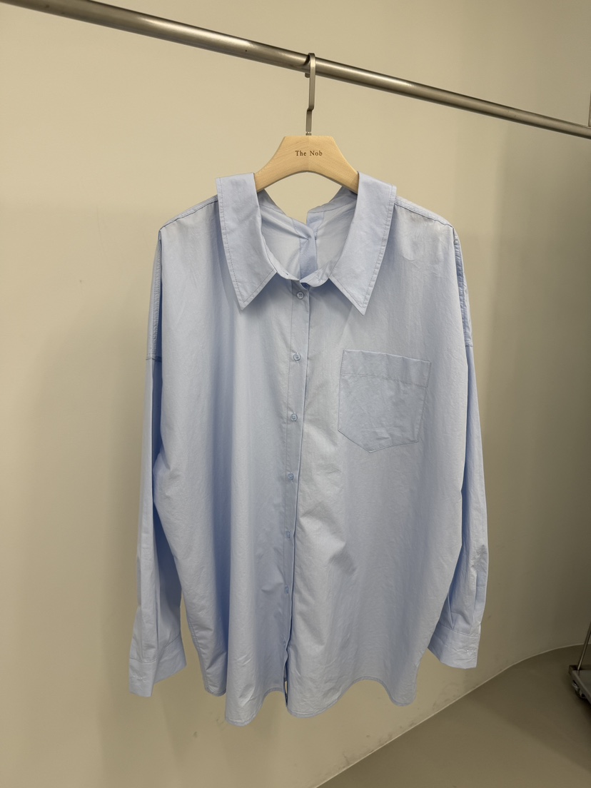 NOB韓國東大門代購女士新款熱賣26春夏人氣襯衫蕾絲衫雙面NOB襯衫/蕾絲衫圖色2