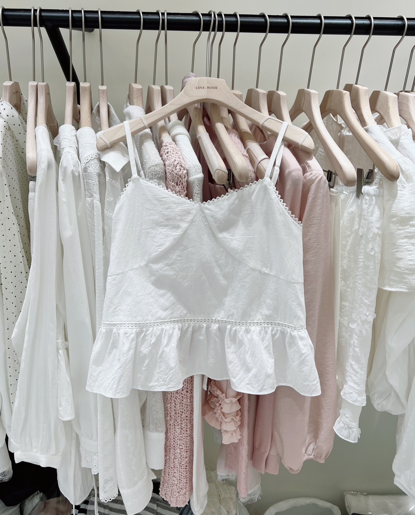 LOVE ROSIE韓國東大門直郵女裝新款人氣職業吊帶背心蕾絲LOVE ROSIE吊帶/背心