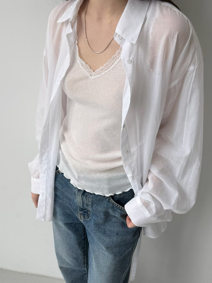 ARKIE/TAF韓國東大門代購女裝新品推薦人氣吊帶背心V領蕾絲ARKIE/TAF吊帶/背心