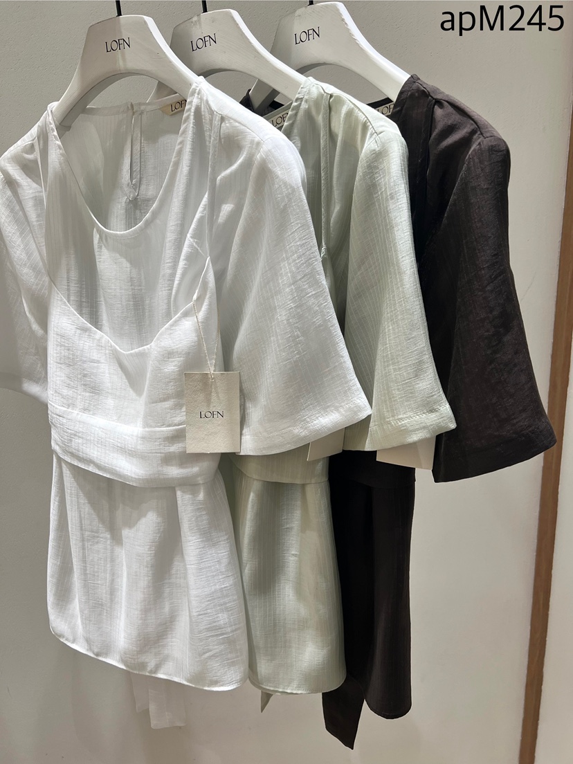 LOFN韓國代購女裝新品休閑人氣時尚26春夏職業襯衫蕾絲衫LOFN襯衫/蕾絲衫