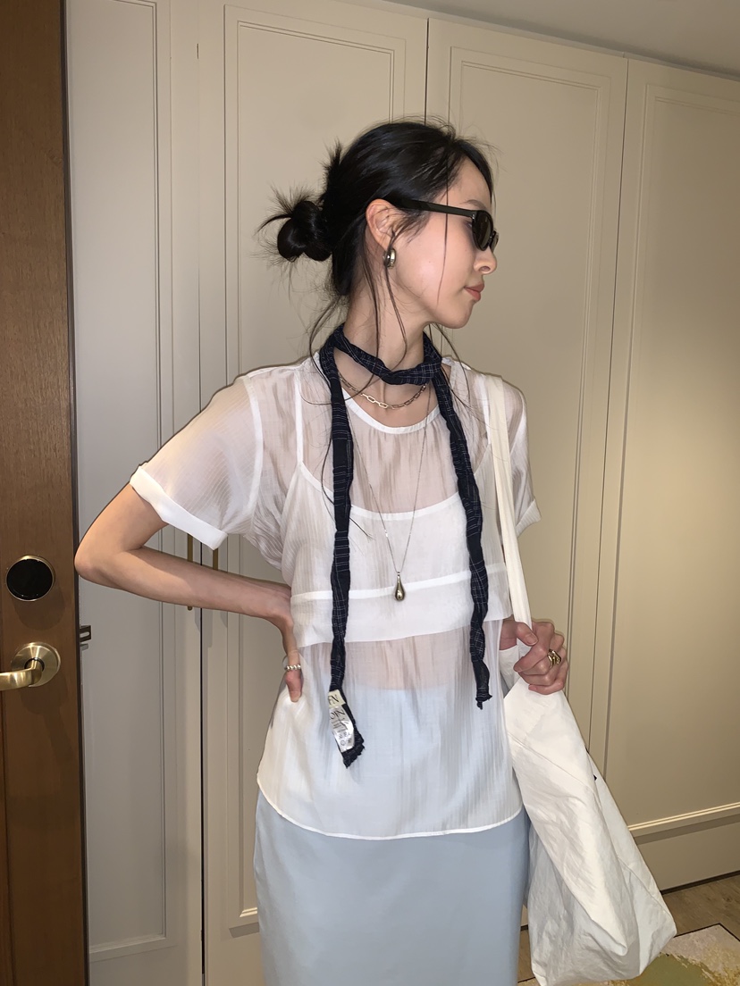 LOFN韓國代購女裝新品休閑人氣時尚26春夏職業襯衫蕾絲衫LOFN襯衫/蕾絲衫