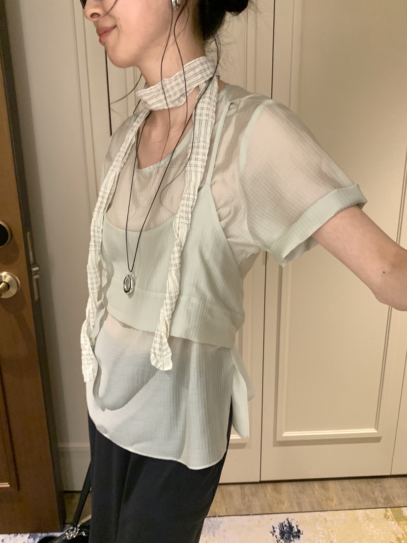 LOFN韓國代購女裝新品休閑人氣時尚26春夏職業襯衫蕾絲衫LOFN襯衫/蕾絲衫