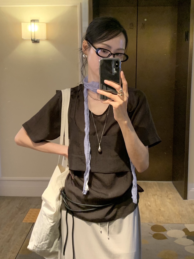 LOFN韓國代購女裝新品休閑人氣時尚26春夏職業襯衫蕾絲衫LOFN襯衫/蕾絲衫