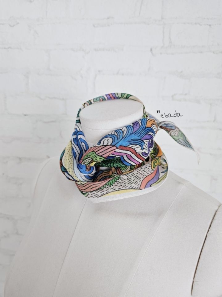 EBADA韓國直郵女士新款人氣休閑時尚推薦圍巾披肩絲綢亞麻EBADA圍巾/披肩