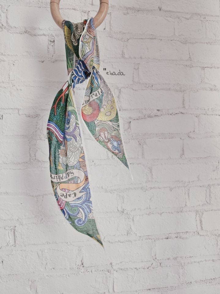 EBADA韓國直郵女士新款人氣休閑時尚推薦圍巾披肩絲綢亞麻EBADA圍巾/披肩