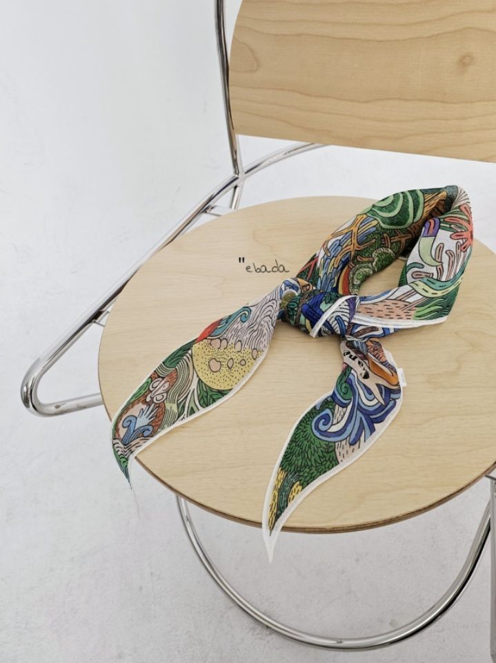 EBADA韓國直郵女士新款人氣休閑時尚推薦圍巾披肩絲綢亞麻EBADA圍巾/披肩