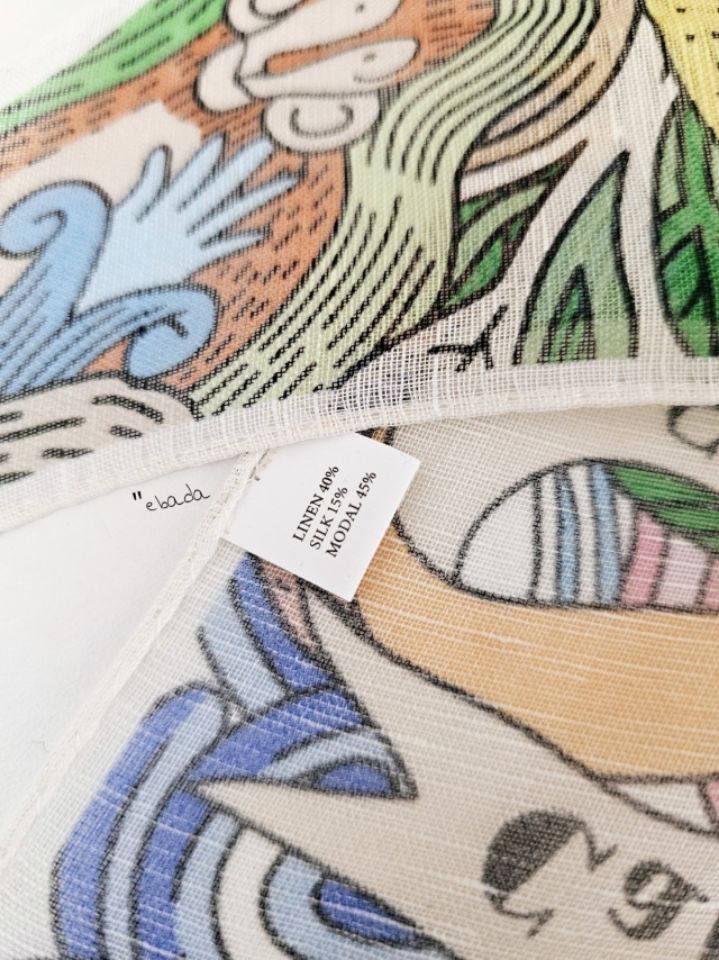 EBADA韓國直郵女士新款人氣休閑時尚推薦圍巾披肩絲綢亞麻EBADA圍巾/披肩