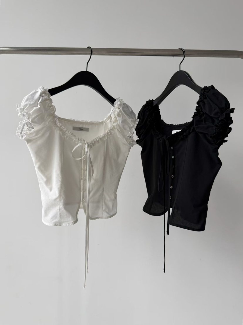 ARKIE/TAF韓國東大門直郵女裝新品26春夏人氣襯衫蕾絲衫ARKIE/TAF襯衫/蕾絲衫