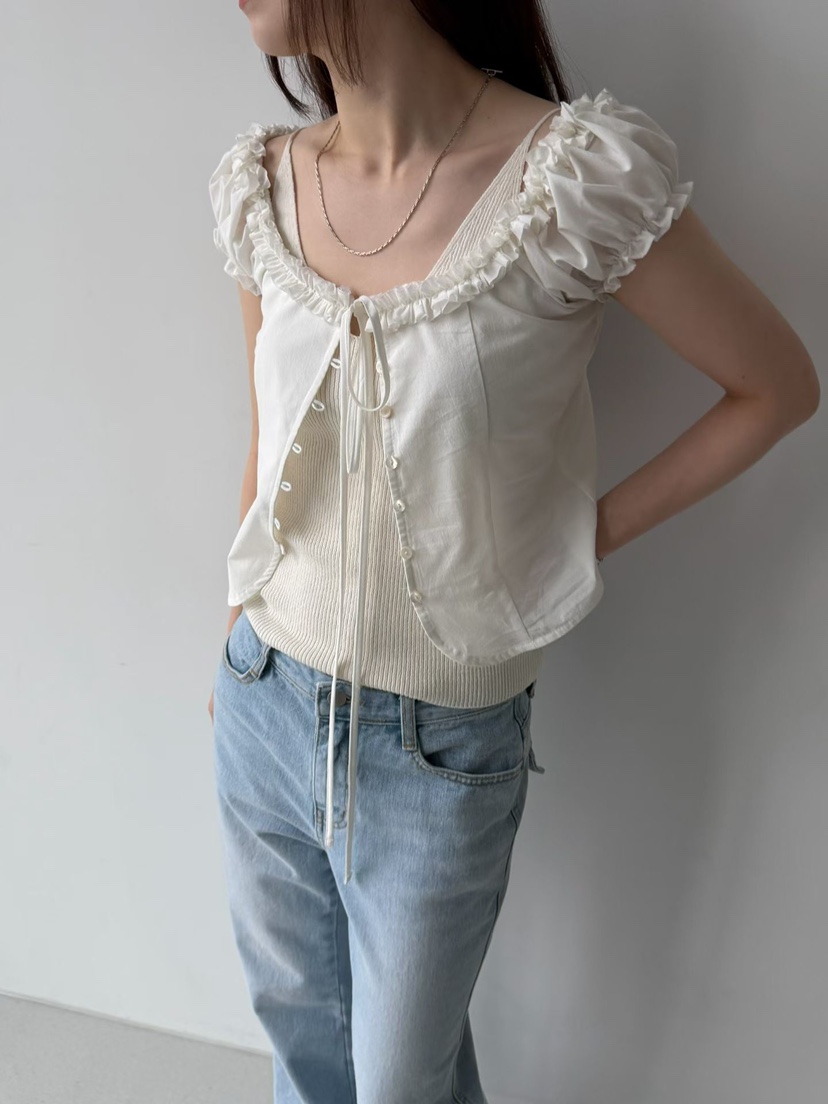 ARKIE/TAF韓國東大門直郵女裝新品26春夏人氣襯衫蕾絲衫ARKIE/TAF襯衫/蕾絲衫