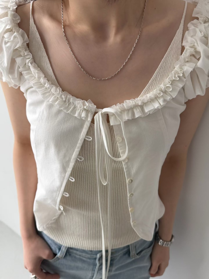 ARKIE/TAF韓國東大門直郵女裝新品26春夏人氣襯衫蕾絲衫ARKIE/TAF襯衫/蕾絲衫