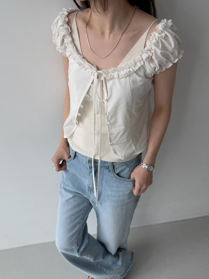 ARKIE/TAF韓國東大門直郵女裝新品26春夏人氣襯衫蕾絲衫ARKIE/TAF襯衫/蕾絲衫