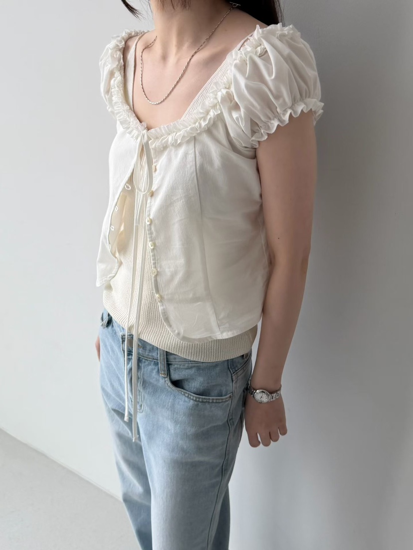 ARKIE/TAF韓國東大門直郵女裝新品26春夏人氣襯衫蕾絲衫ARKIE/TAF襯衫/蕾絲衫