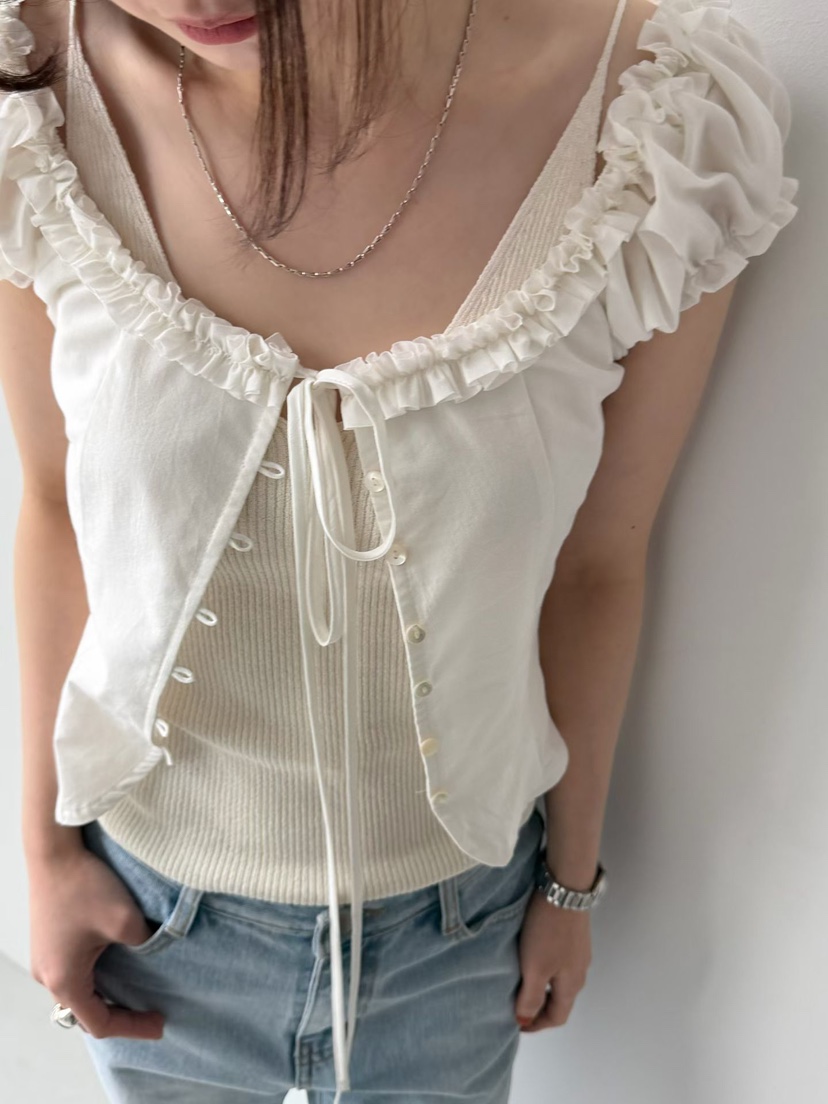 ARKIE/TAF韓國東大門直郵女裝新品26春夏人氣襯衫蕾絲衫ARKIE/TAF襯衫/蕾絲衫