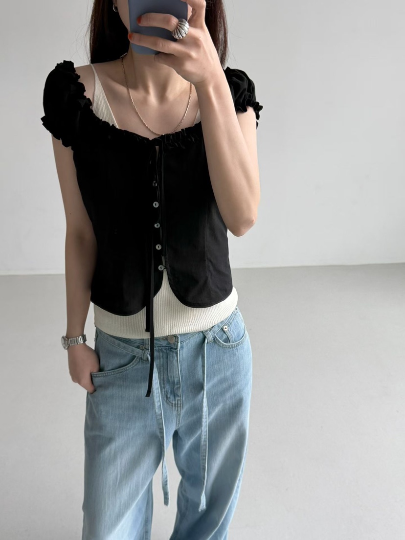 ARKIE/TAF韓國東大門直郵女裝新品26春夏人氣襯衫蕾絲衫ARKIE/TAF襯衫/蕾絲衫