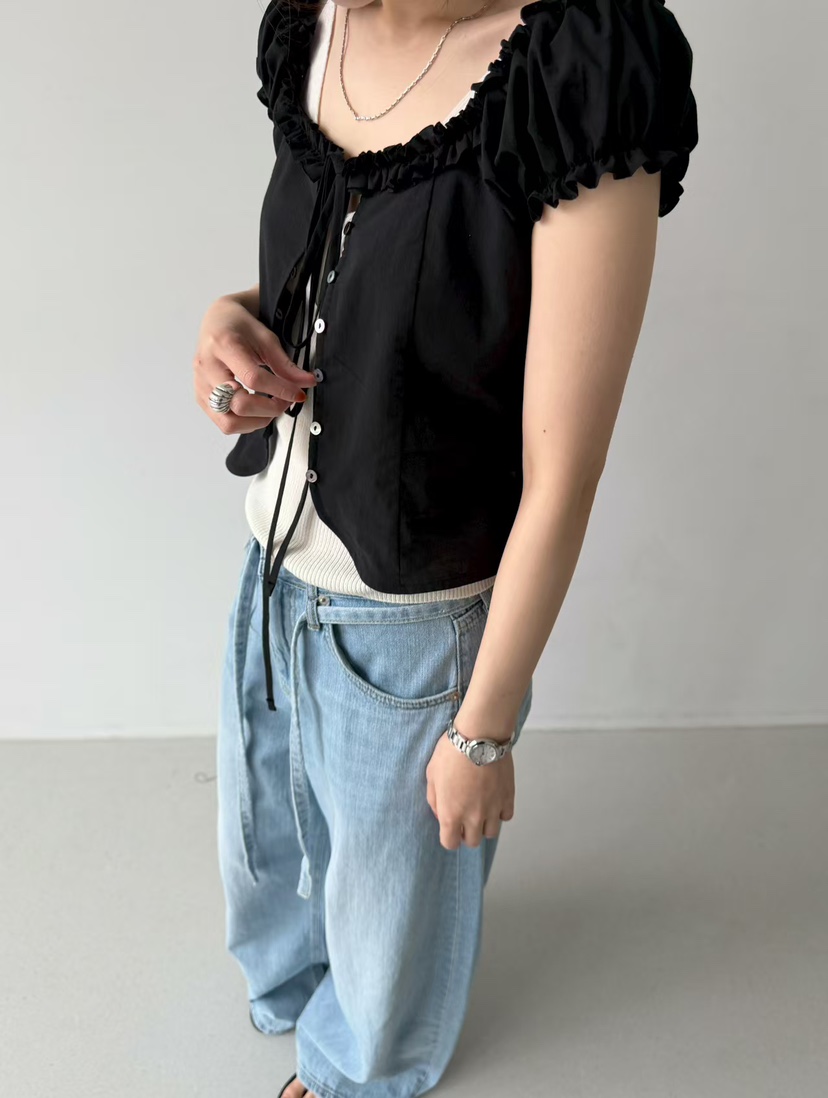 ARKIE/TAF韓國東大門直郵女裝新品26春夏人氣襯衫蕾絲衫ARKIE/TAF襯衫/蕾絲衫