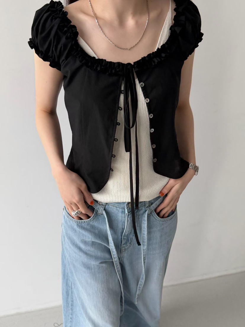 ARKIE/TAF韓國東大門直郵女裝新品26春夏人氣襯衫蕾絲衫ARKIE/TAF襯衫/蕾絲衫