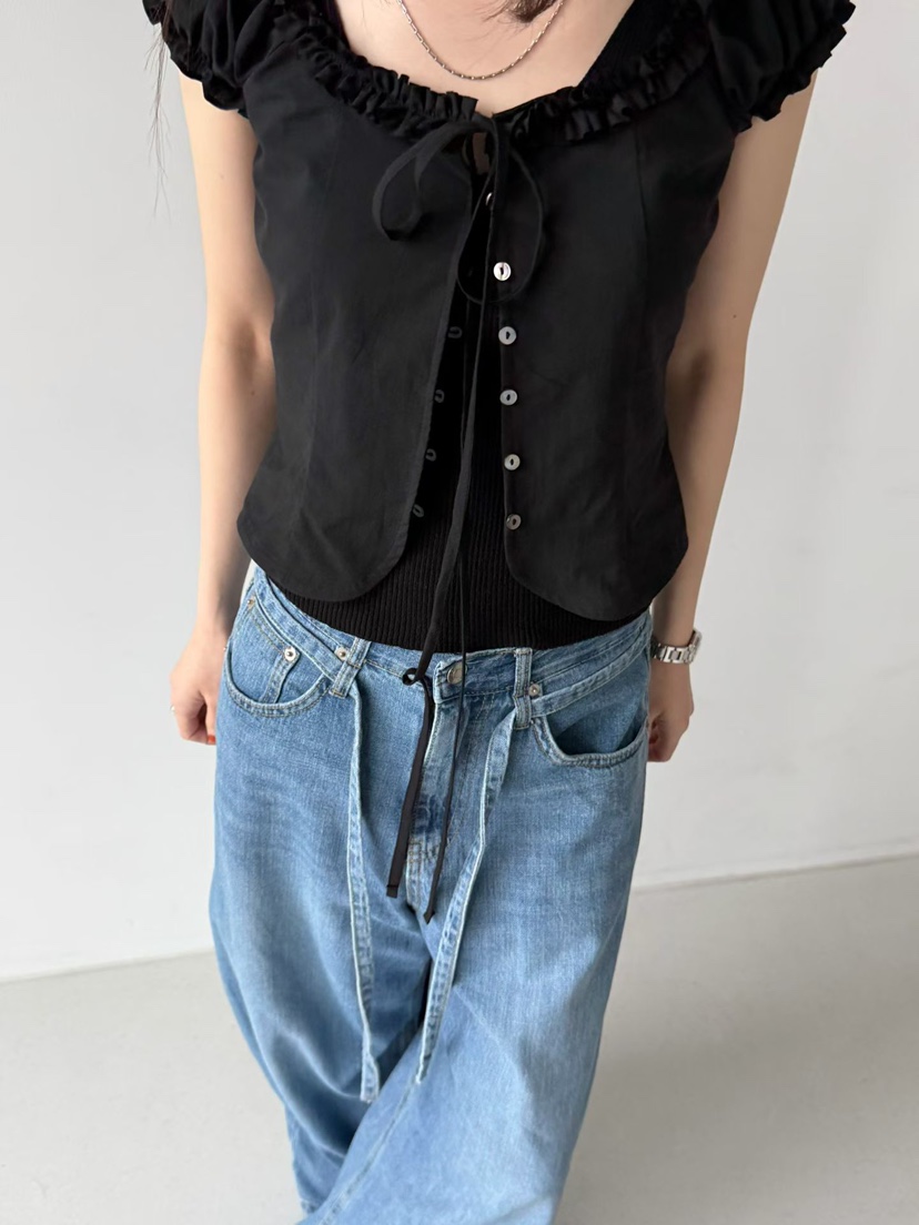 ARKIE/TAF韓國東大門直郵女裝新品26春夏人氣襯衫蕾絲衫ARKIE/TAF襯衫/蕾絲衫