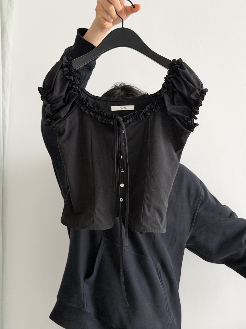 ARKIE/TAF韓國東大門直郵女裝新品26春夏人氣襯衫蕾絲衫ARKIE/TAF襯衫/蕾絲衫圖色2