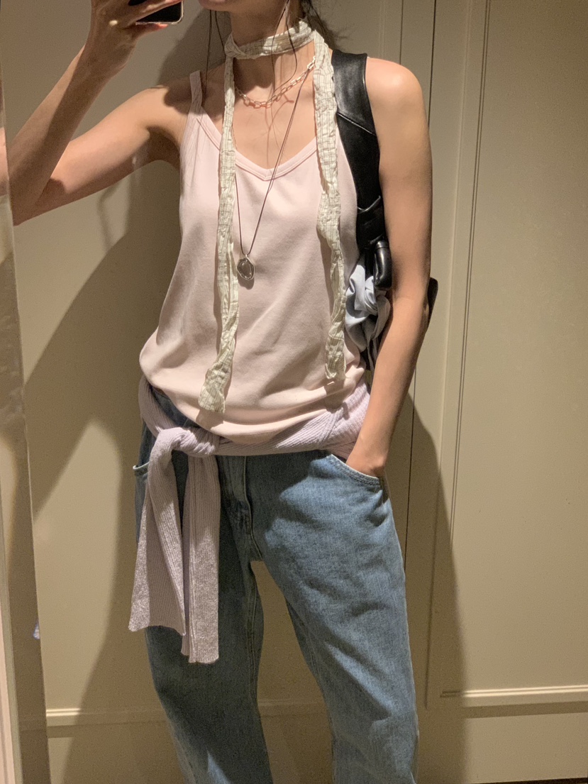 LOFN韓國直郵女士新款推薦時尚人氣熱賣26春夏職業吊帶背心LOFN吊帶/背心