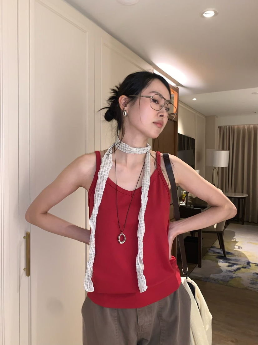 LOFN韓國直郵女士新款推薦時尚人氣熱賣26春夏職業吊帶背心LOFN吊帶/背心