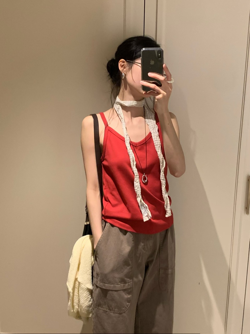 LOFN韓國直郵女士新款推薦時尚人氣熱賣26春夏職業吊帶背心LOFN吊帶/背心