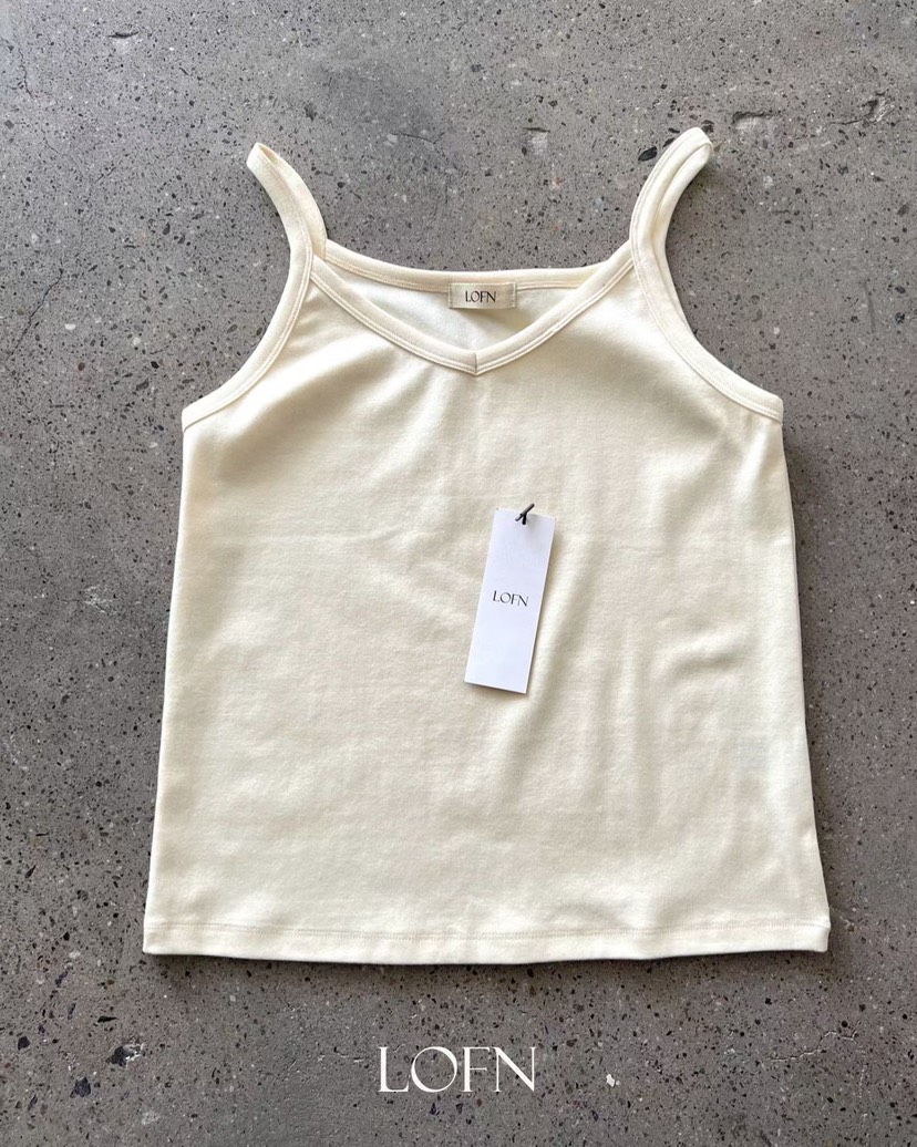 LOFN韓國直郵女士新款推薦時尚人氣熱賣26春夏職業吊帶背心LOFN吊帶/背心圖色1