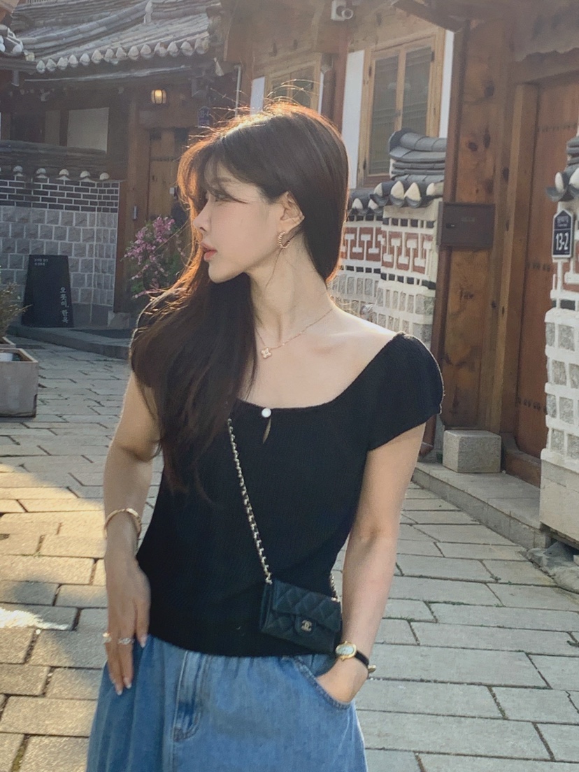 LA CREME韓國東大門代購女士新款26春夏推薦熱賣針織衫雙面LA CREME針織衫