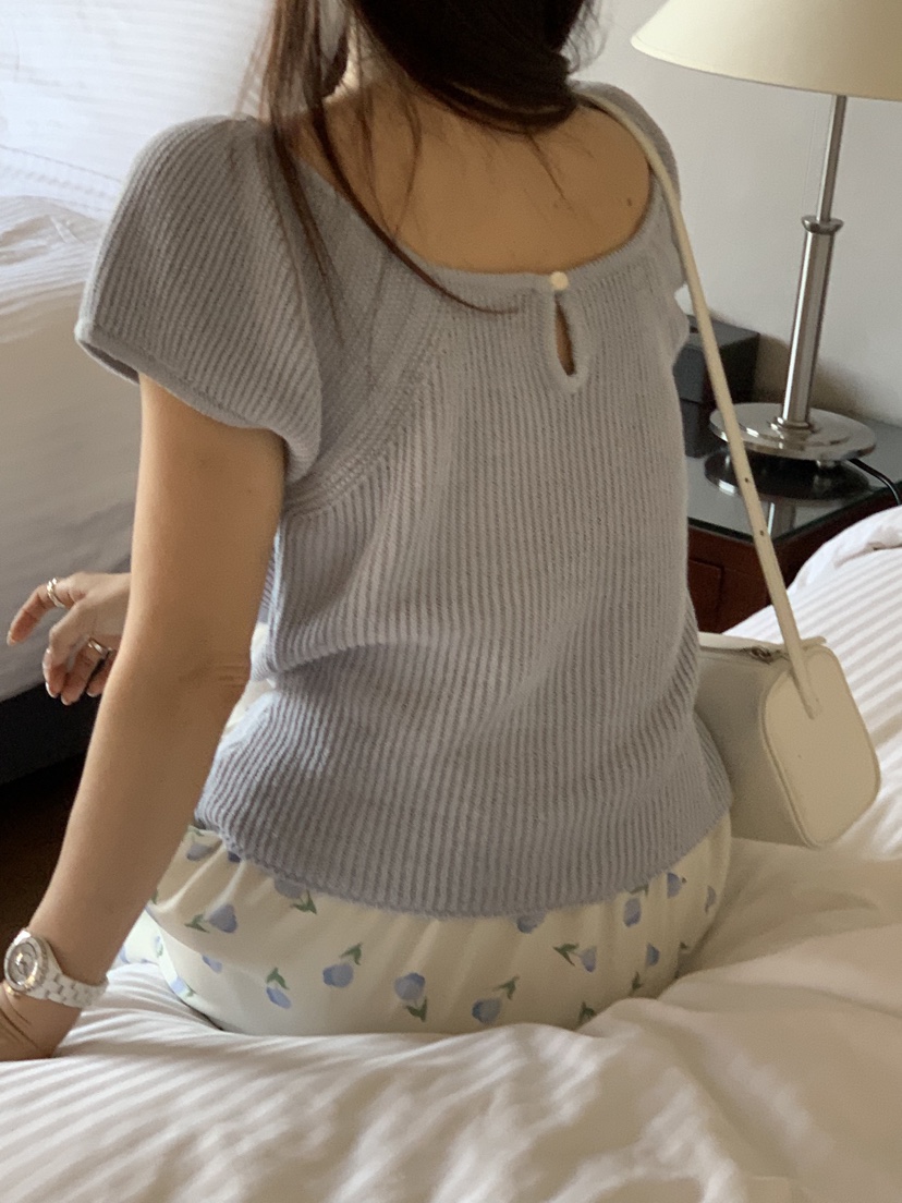 LA CREME韓國東大門代購女士新款26春夏推薦熱賣針織衫雙面LA CREME針織衫