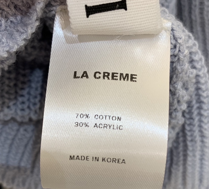 LA CREME韓國東大門代購女士新款26春夏推薦熱賣針織衫雙面LA CREME針織衫