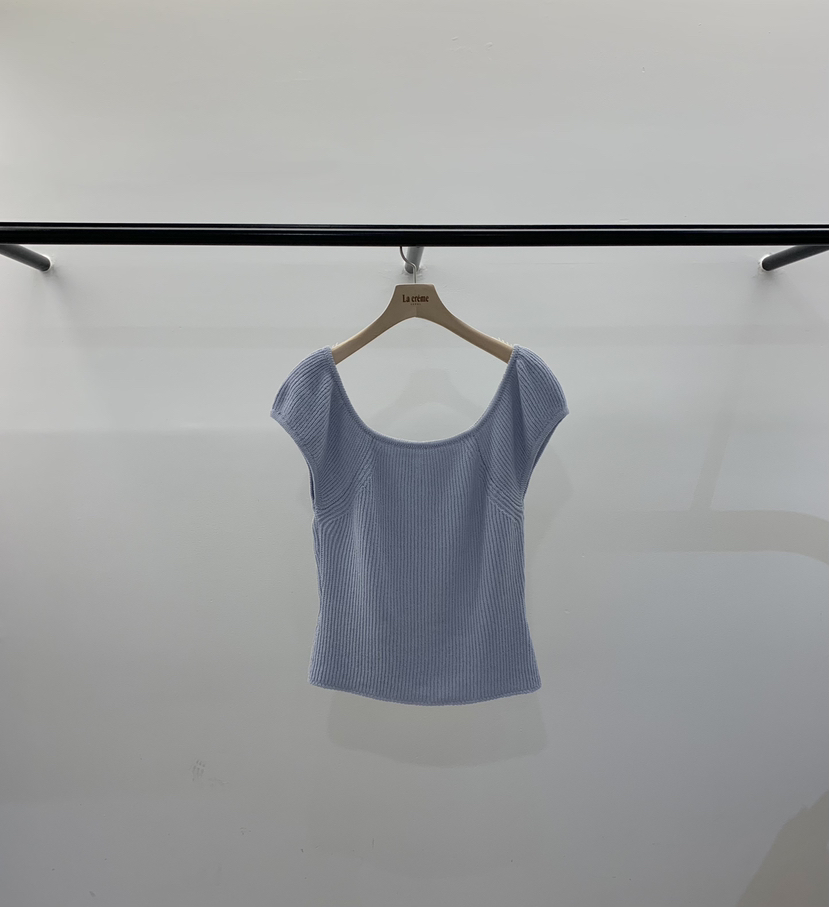 LA CREME韓國東大門代購女士新款26春夏推薦熱賣針織衫雙面LA CREME針織衫圖色1