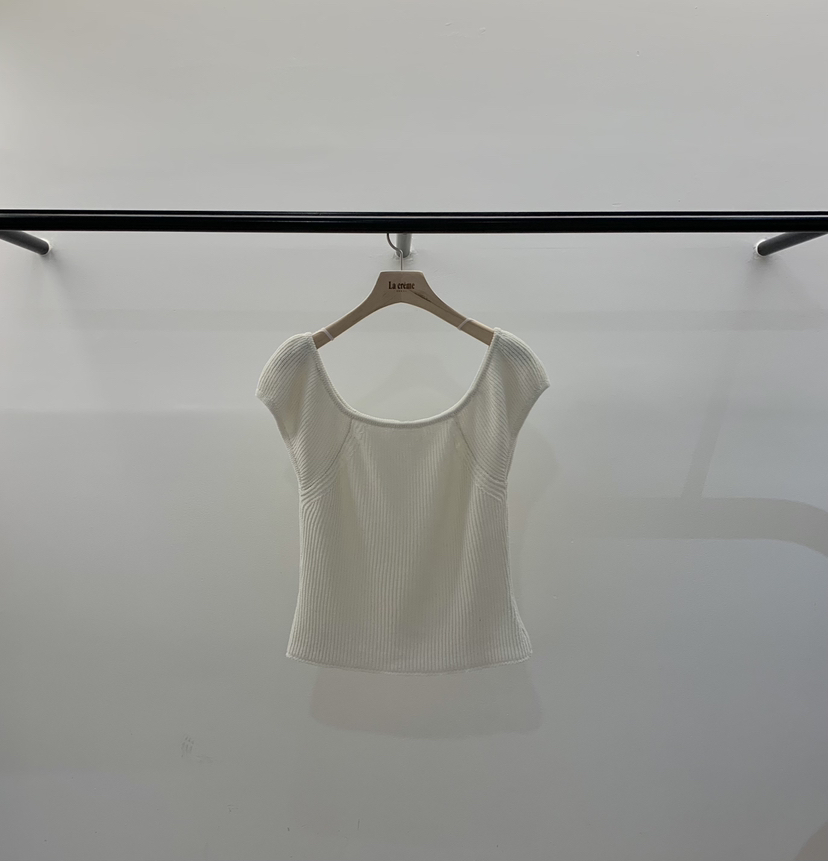 LA CREME韓國東大門代購女士新款26春夏推薦熱賣針織衫雙面LA CREME針織衫圖色2