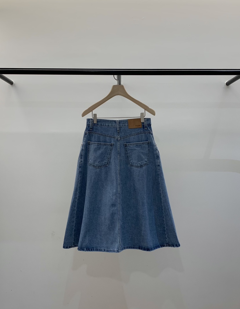 LA CREME韓國直郵實拍女裝新款休閑推薦半身裙中短裙褶皺LA CREME半身裙/中短裙