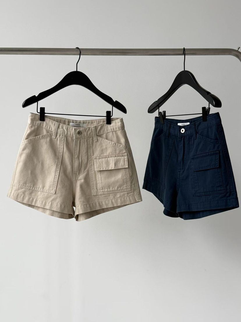 ARKIE/TAF韓國東大門直郵女士新品26春夏人氣短褲人字紋ARKIE/TAF短褲