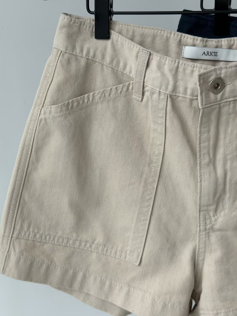 ARKIE/TAF韓國東大門直郵女士新品26春夏人氣短褲人字紋ARKIE/TAF短褲