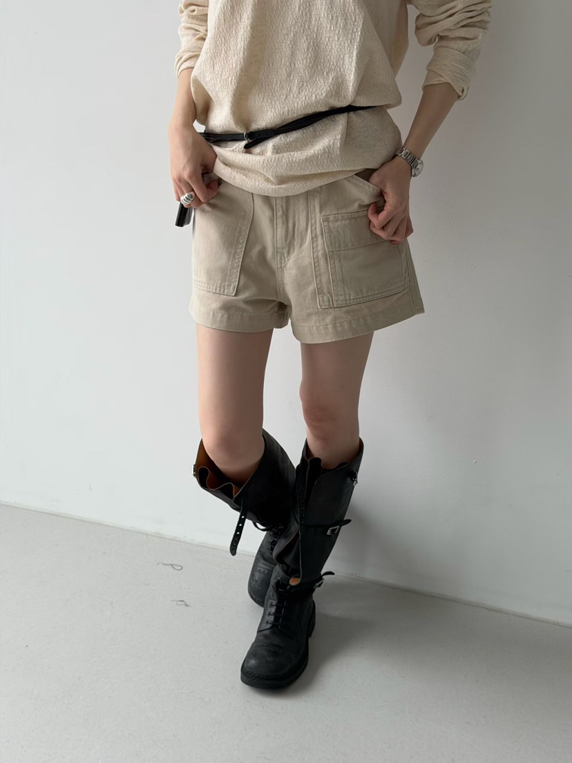 ARKIE/TAF韓國東大門直郵女士新品26春夏人氣短褲人字紋ARKIE/TAF短褲