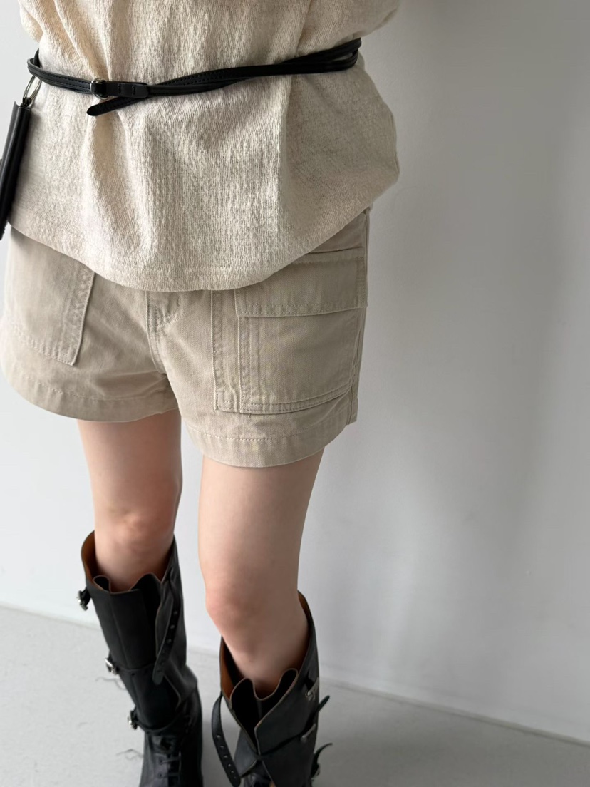 ARKIE/TAF韓國東大門直郵女士新品26春夏人氣短褲人字紋ARKIE/TAF短褲