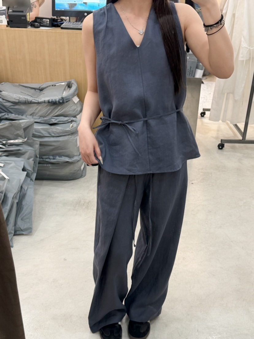 THE EYL韓國東大門直郵女裝新款推薦26春夏吊帶背心含腰繩THE EYL吊帶/背心