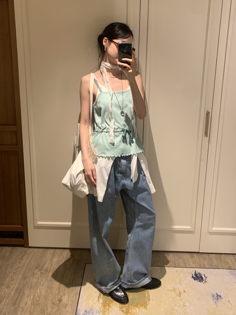 LOFN韓國代購女裝新款人氣26春夏休閑職業熱賣時尚吊帶背心LOFN吊帶/背心