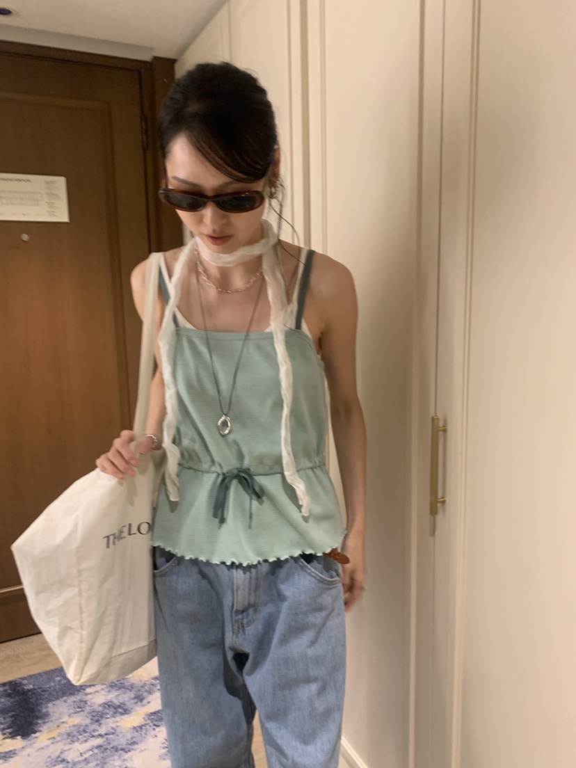 LOFN韓國代購女裝新款人氣26春夏休閑職業熱賣時尚吊帶背心LOFN吊帶/背心