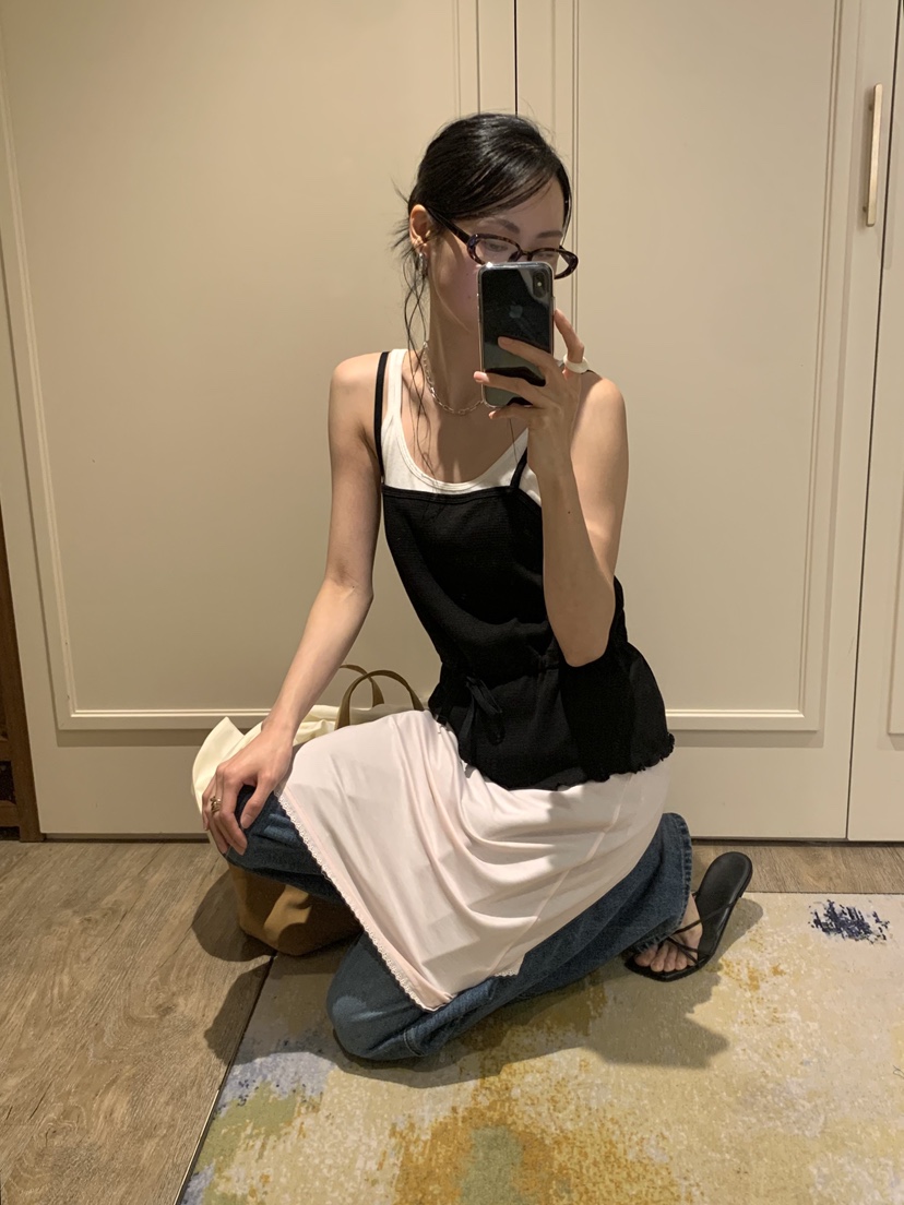 LOFN韓國代購女裝新款人氣26春夏休閑職業熱賣時尚吊帶背心LOFN吊帶/背心