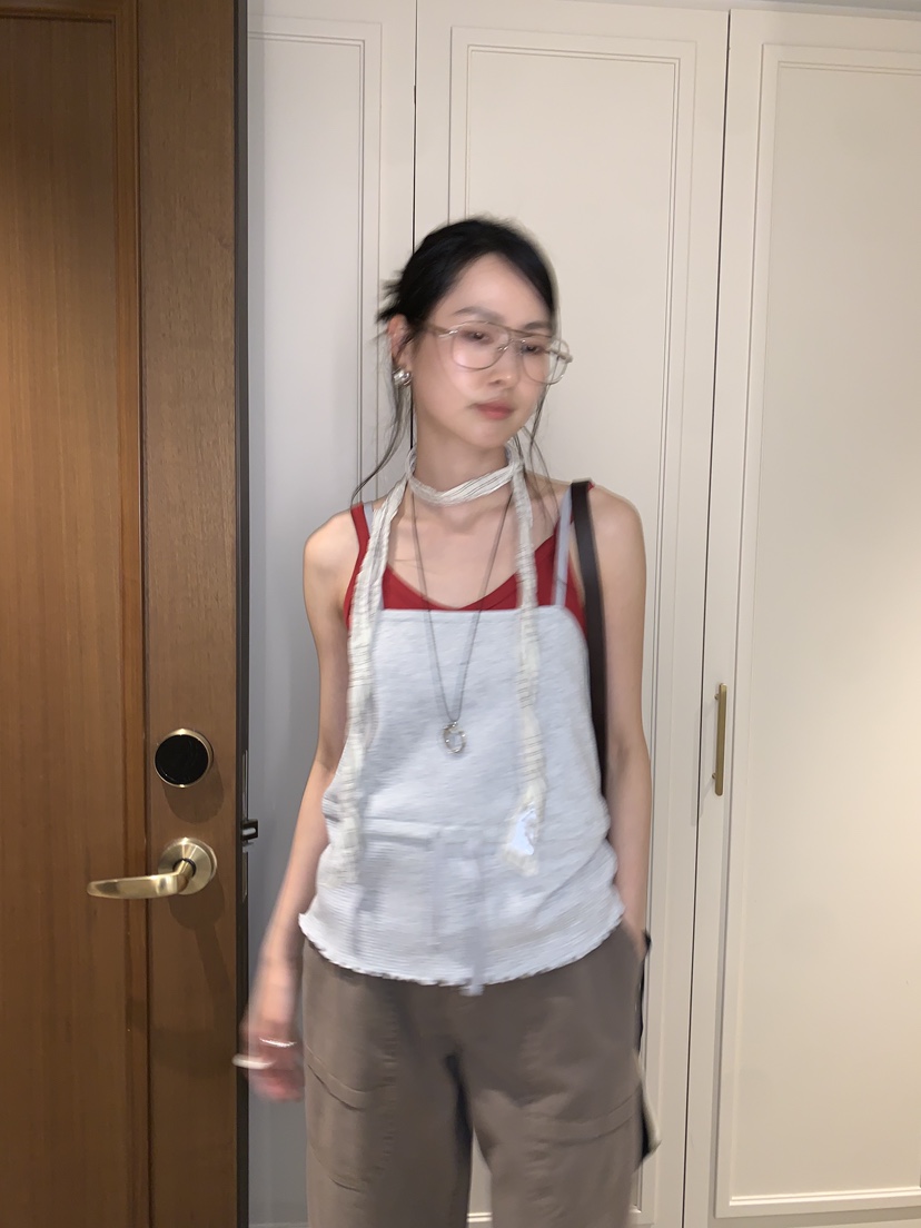 LOFN韓國代購女裝新款人氣26春夏休閑職業熱賣時尚吊帶背心LOFN吊帶/背心