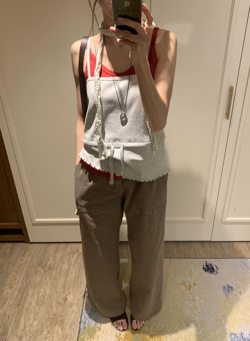 LOFN韓國代購女裝新款人氣26春夏休閑職業熱賣時尚吊帶背心LOFN吊帶/背心