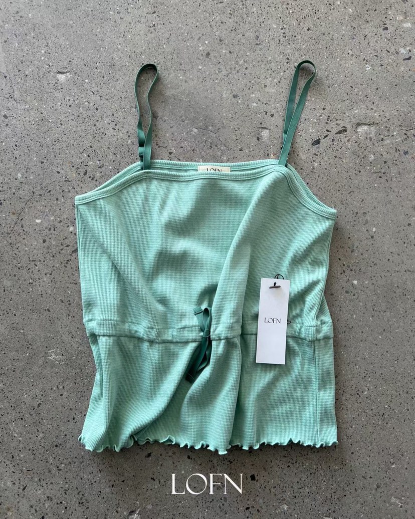 LOFN韓國代購女裝新款人氣26春夏休閑職業熱賣時尚吊帶背心LOFN吊帶/背心圖色1