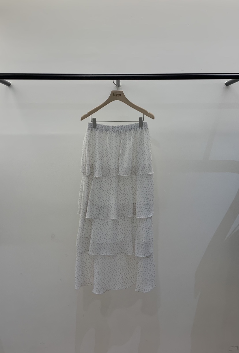 LA CREME韓國直郵實拍女裝新款熱賣26春夏推薦長裙花朵雪紡LA CREME長裙圖色2