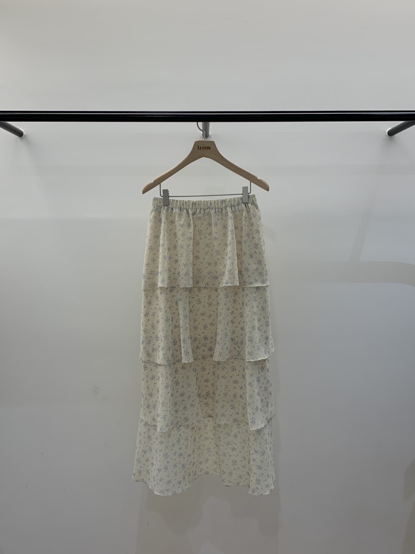 LA CREME韓國直郵實拍女裝新款熱賣26春夏推薦長裙花朵雪紡LA CREME長裙圖色3